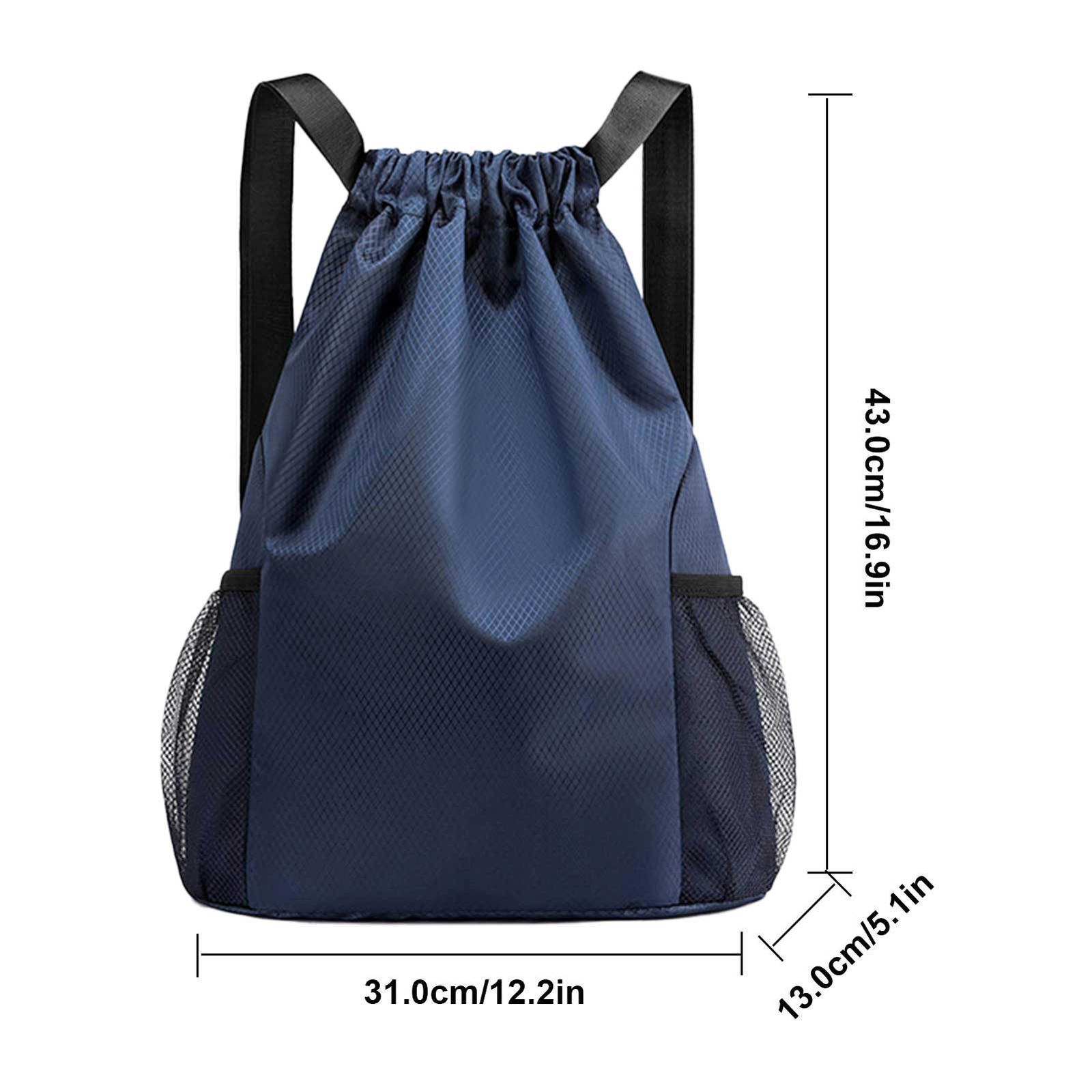 Drawstring Backpack Bag Large Capacity Draw String Daypack Folding