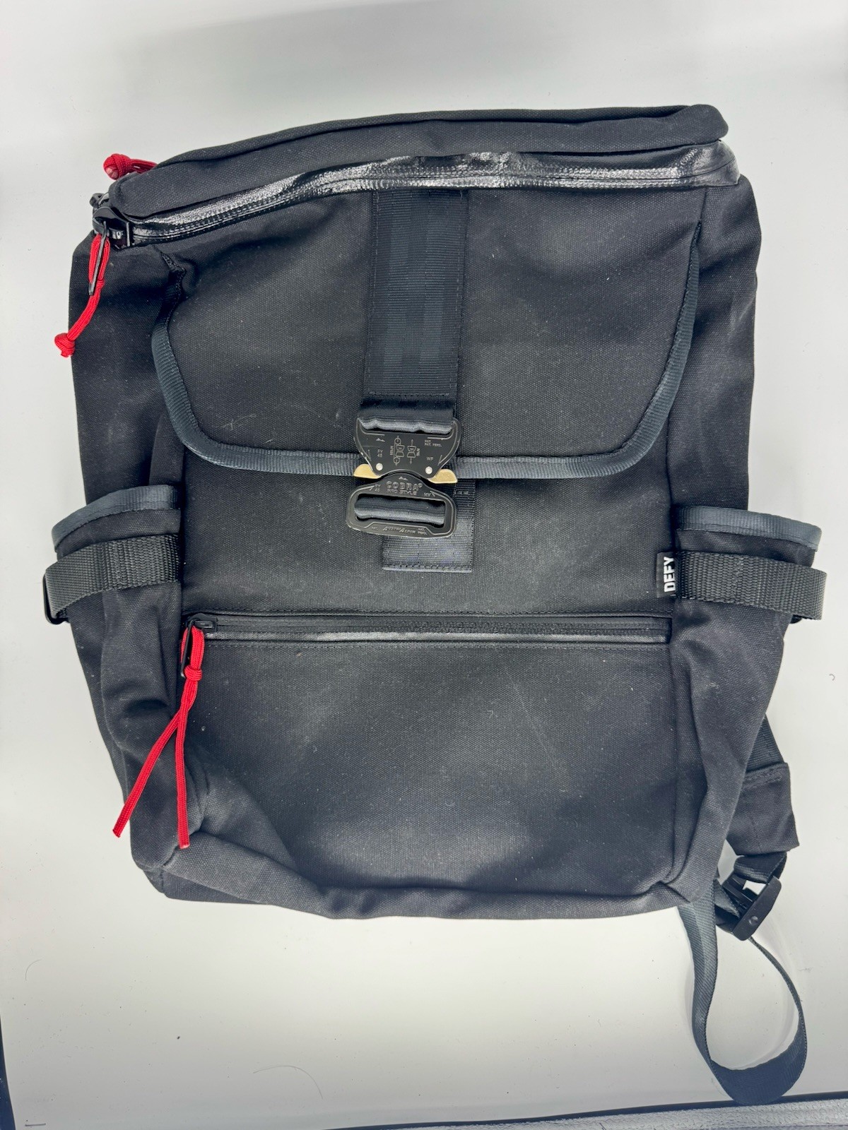 Defy Manufacturing Menace Backpack 2.0 | Black TexWax™ Canvas | Excellent