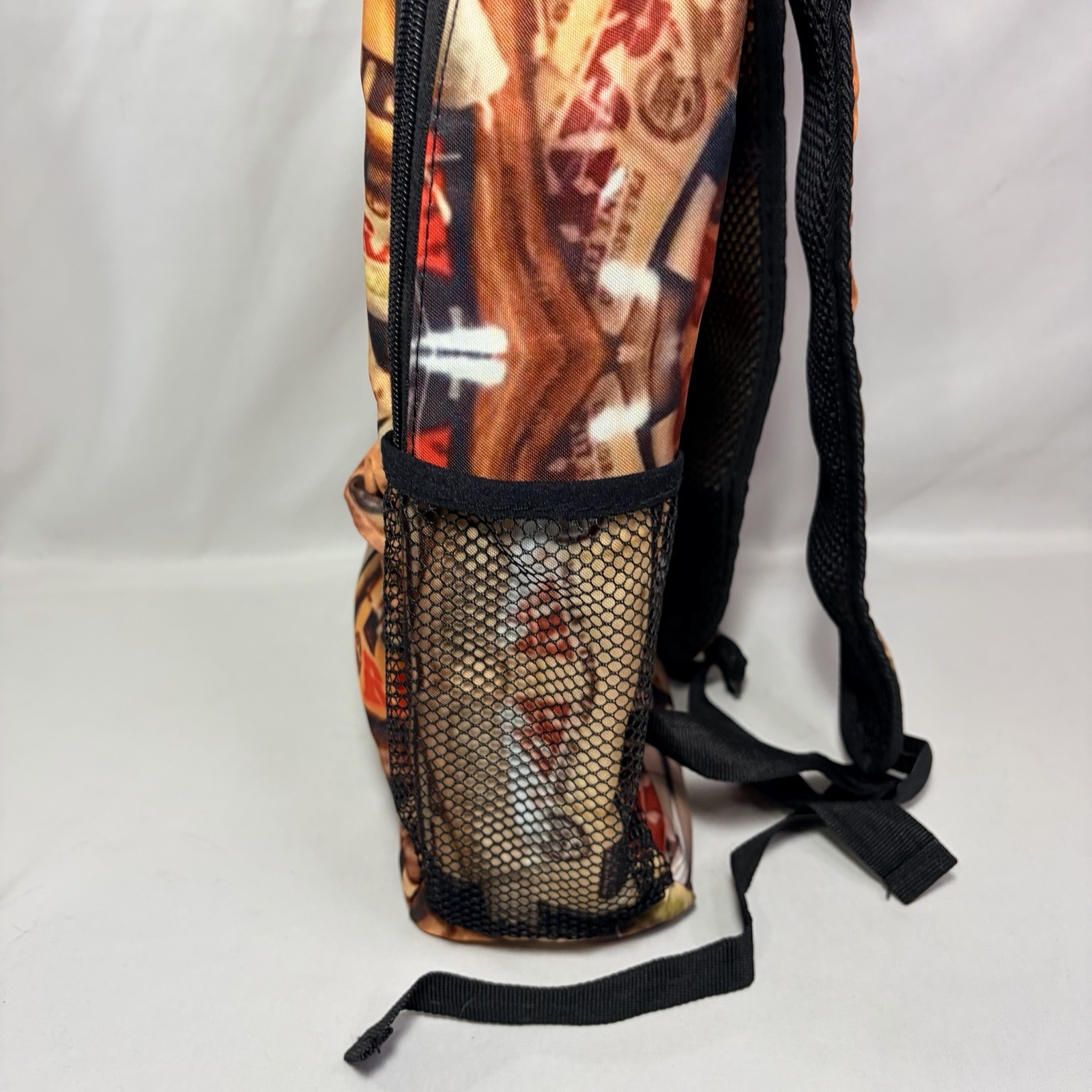 RAW Smoking Paper/Cones Branded Collage Logo Image Zipper Backpack New