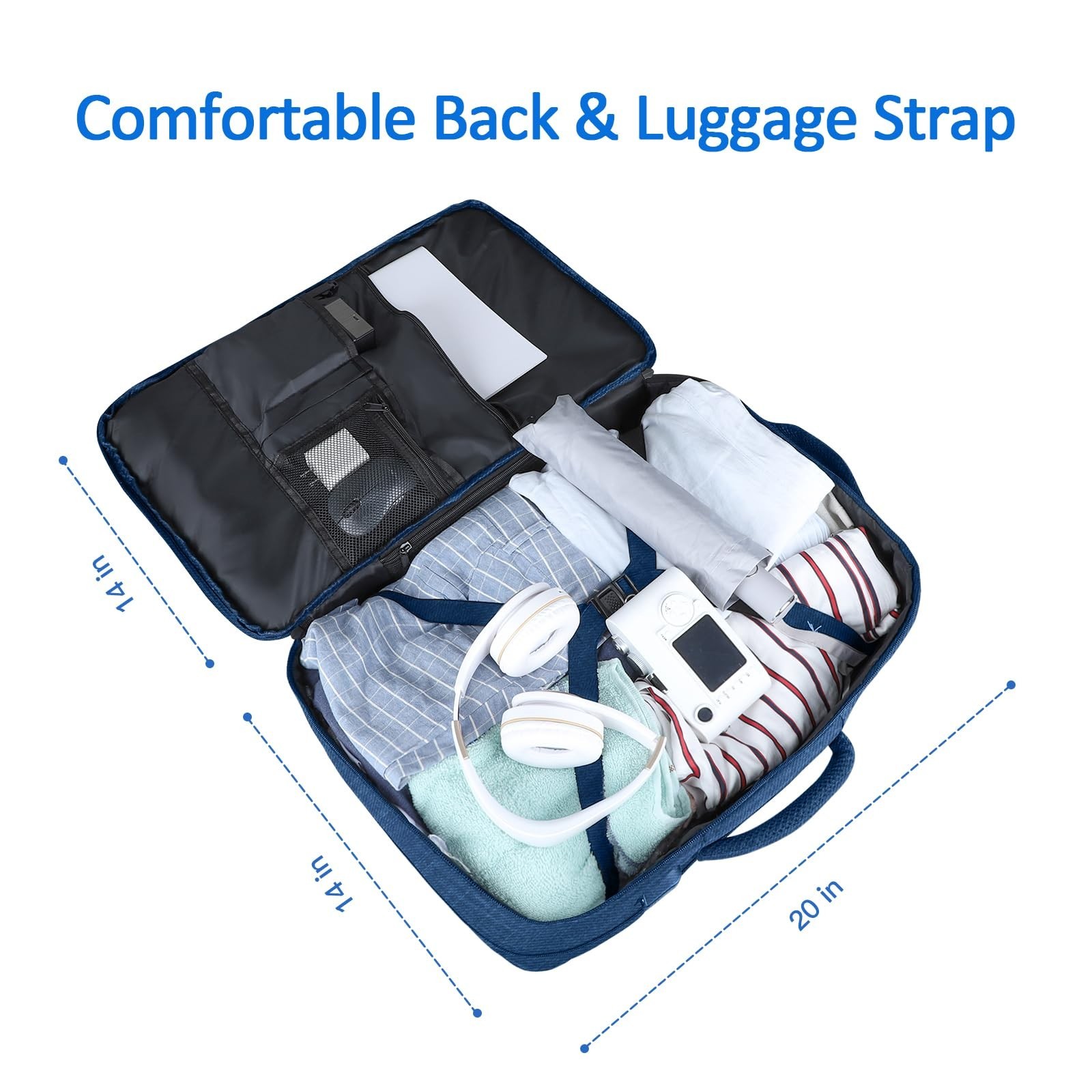 60L Large Capacity Laptop Backpack – Water Resistant Travel Rucksack, Expandable