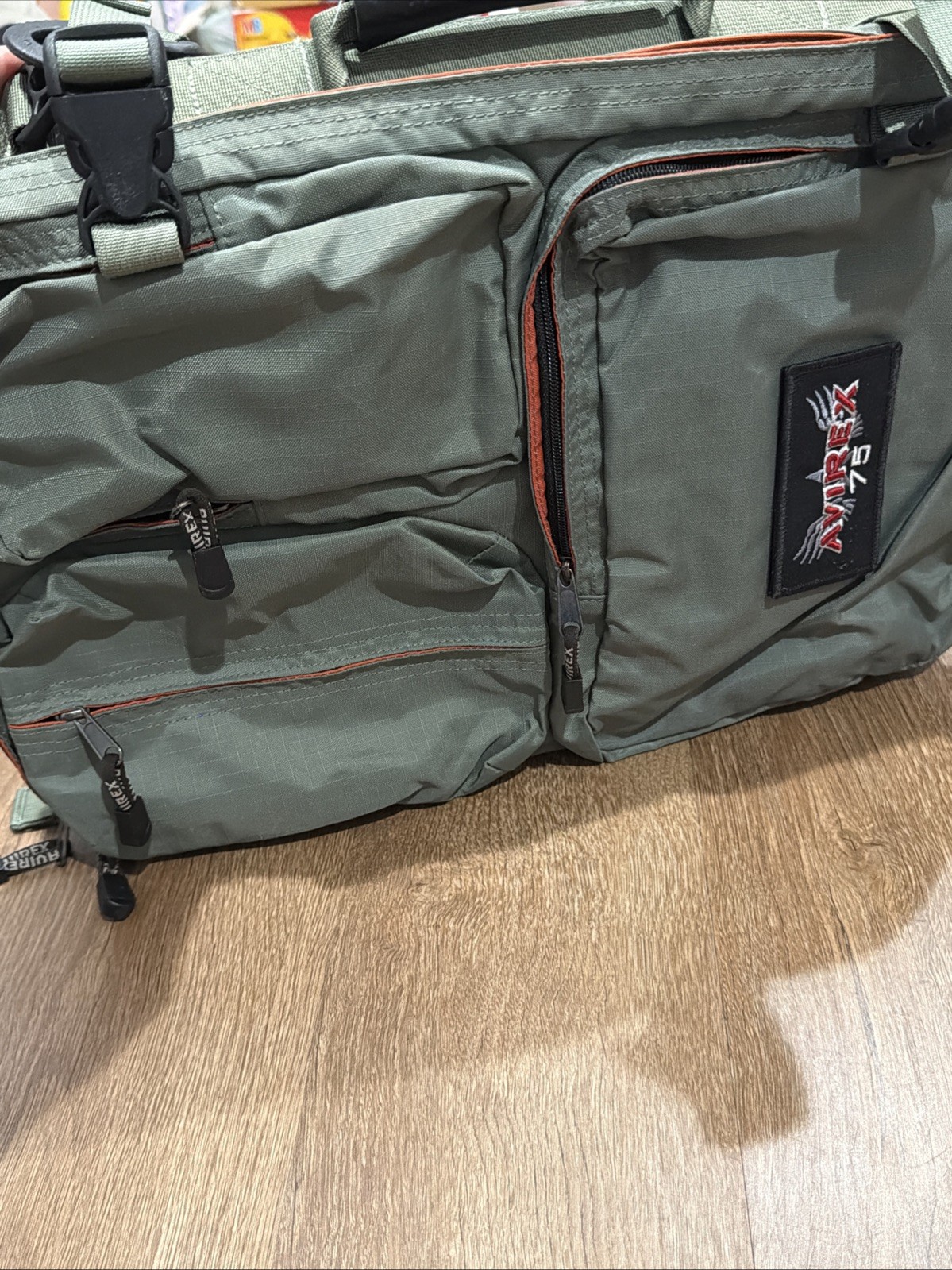 SAMPLE AVIREX U.S.A Aviator Nylon Shoulder Messenger Bag #AVX3328 Made In USA