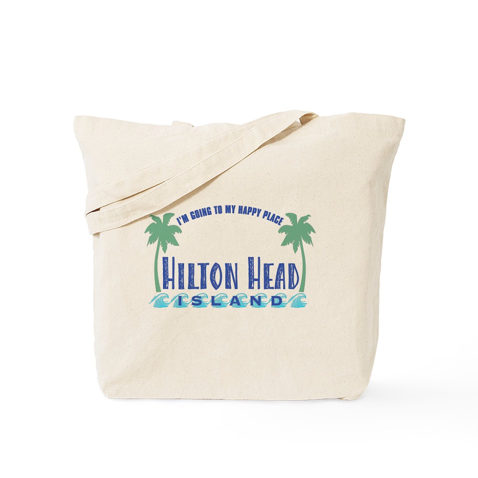 CafePress Hilton Head Happy Place Tote Or Beach Bag Tote Bag (280010276)