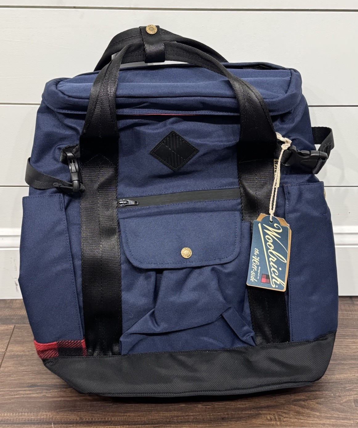 Woolrich X The Hill-side Backpack / Navy Blue / New With Tags