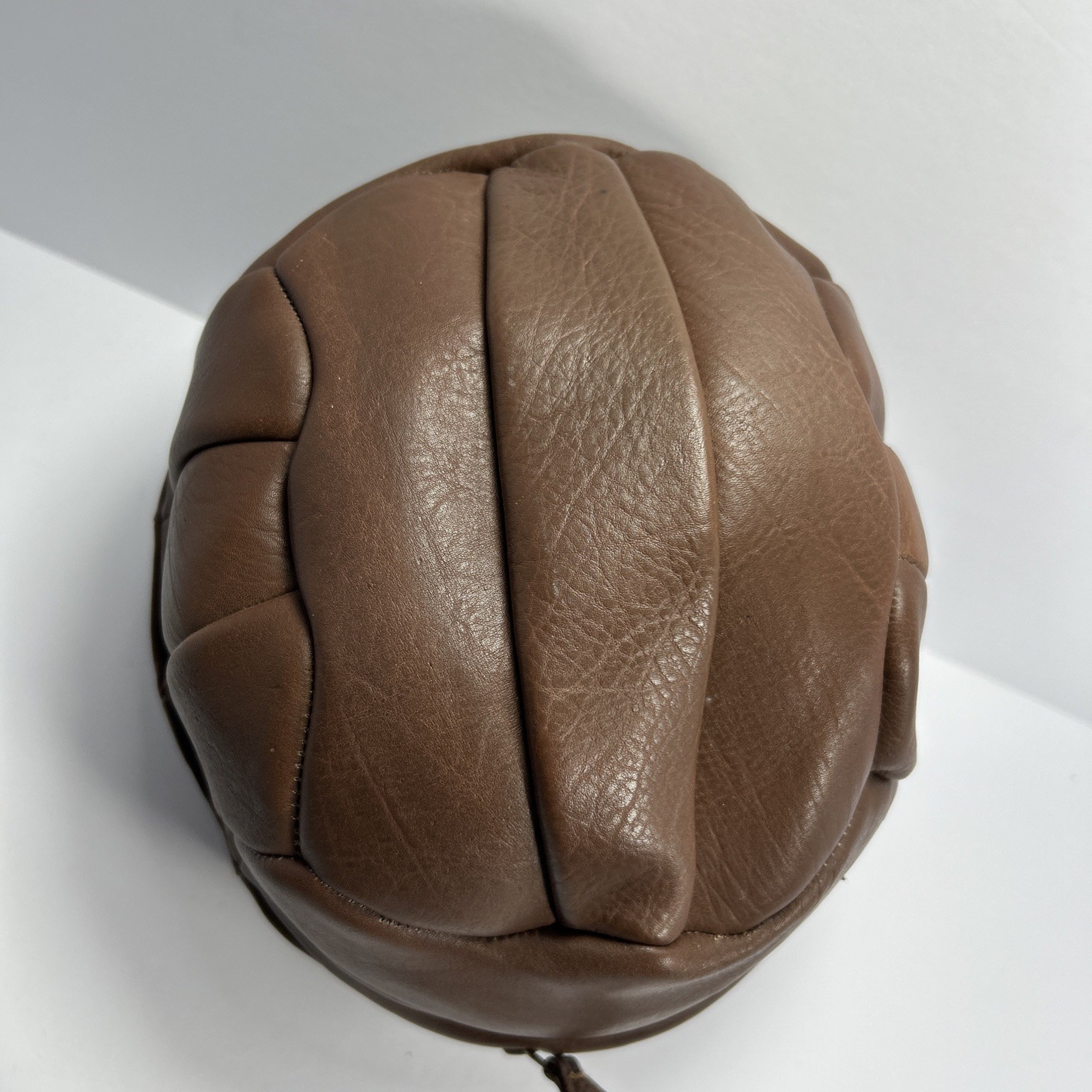 Portland Leather ‘Dublin’ Washbag in Vintage Football/Soccer Ball Style
