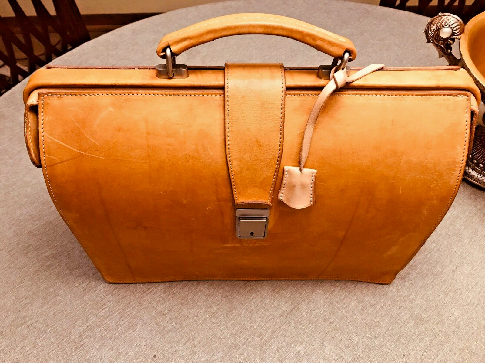 ORIGINAL BREE Tan Heavy Leather Briefcase Lawyer – Doctor Bag …. GERMANY