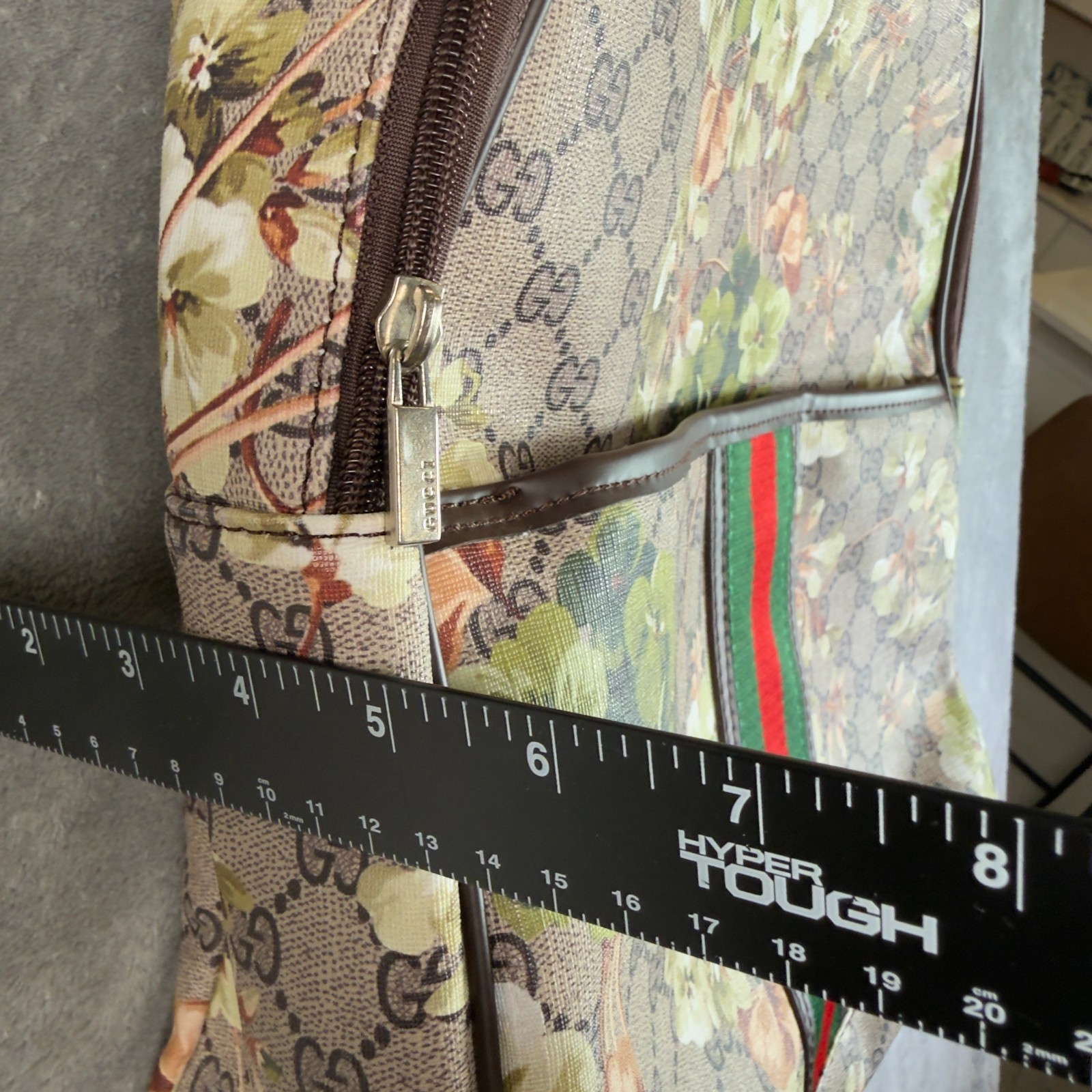 Gucci GG Supreme Tian Floral Bird Backpack