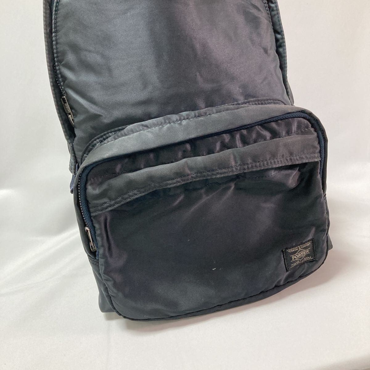 HEAD PORTER Backpack Black Navy Nylon Men Rucksack Casual