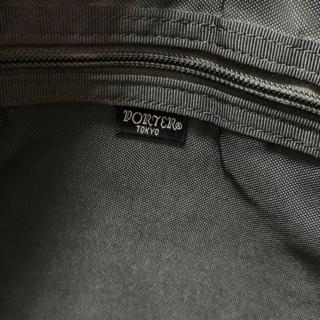 Porter Vintage Heat Black Business Bag 2Way Shoulder Zip Authentic Made in JAPAN