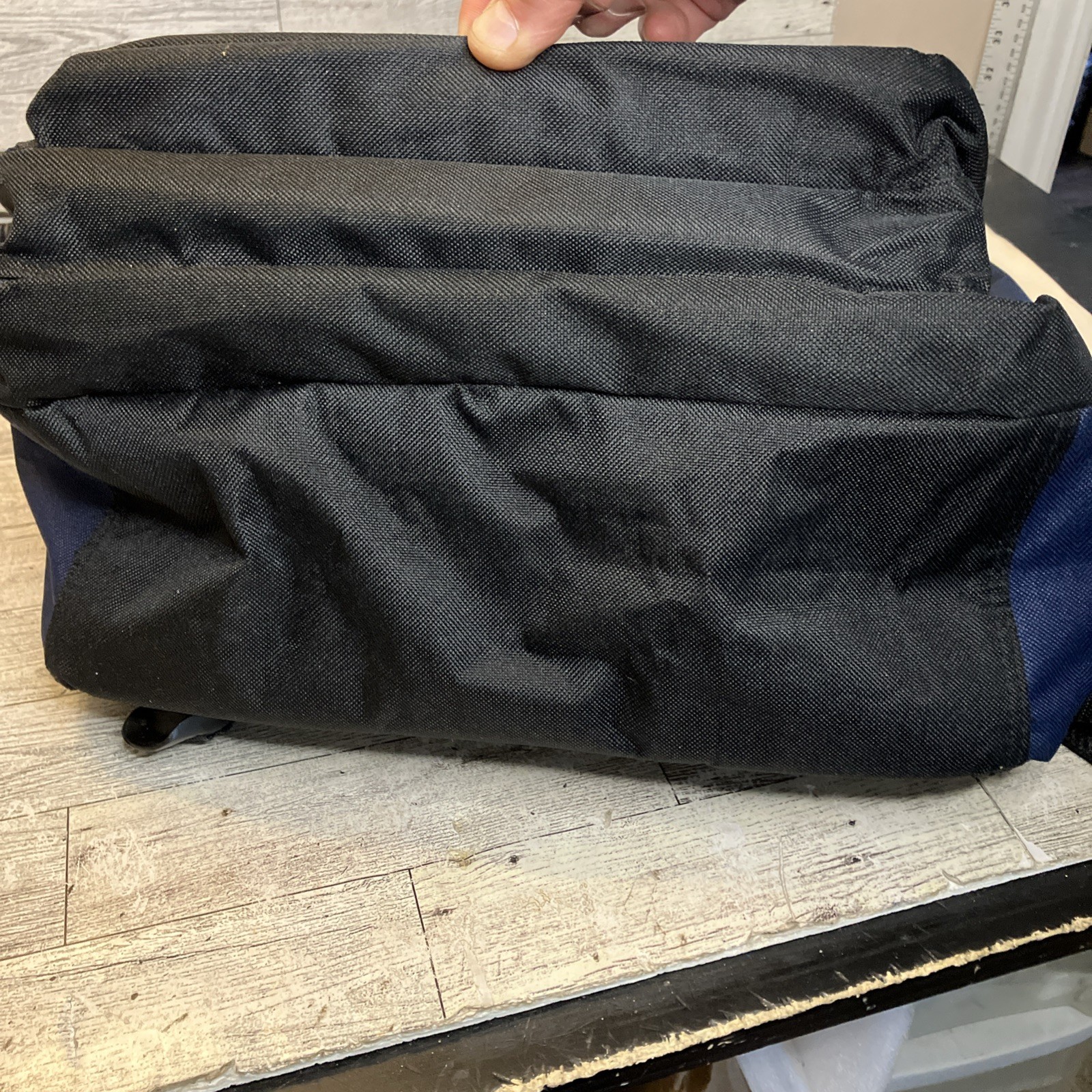 Vintage 90s Starter Backpack Urban Traveler LARGE BLUE 5-Pocket 20x15x8