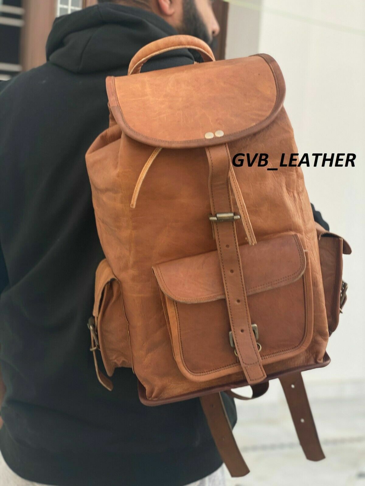 Daypack College Book bag Laptop Bag Women Leather Backpack Purse Fashion Causal