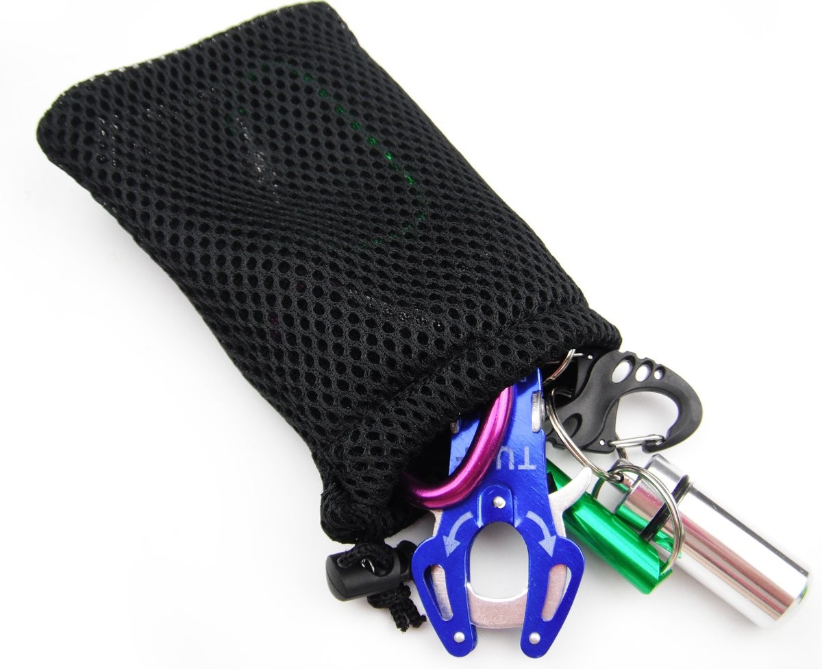 6 PCS Nylon Mesh Drawstring Bag Pouch Mini Cellphone 9x14cm 3.5×5.5 Inch