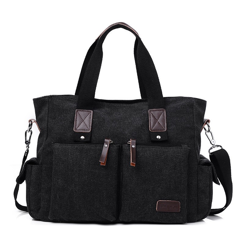 Men’sCanvas Bag Crossbody Bag Casual Cloth Bag Handbag Large Capacity Travel Bag