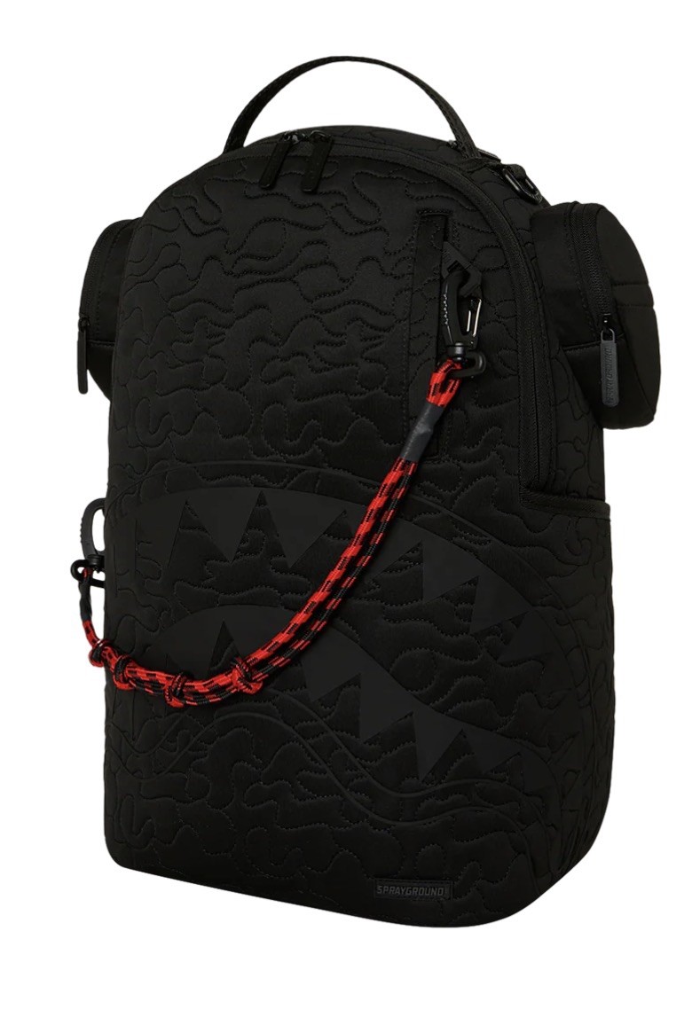 Sprayground Shark Central Kyushu Mountain Backpack❄️New Black Bookbag School Bag