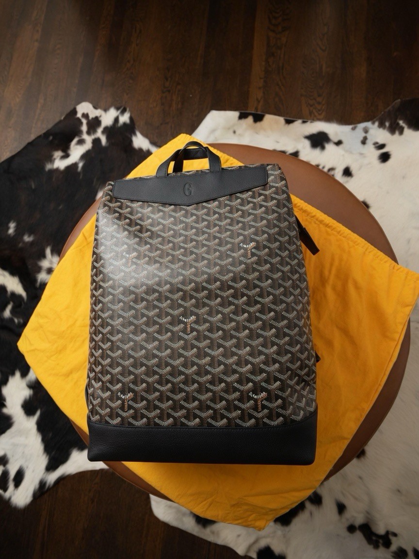 Black Cisalpin Goyard Backpack