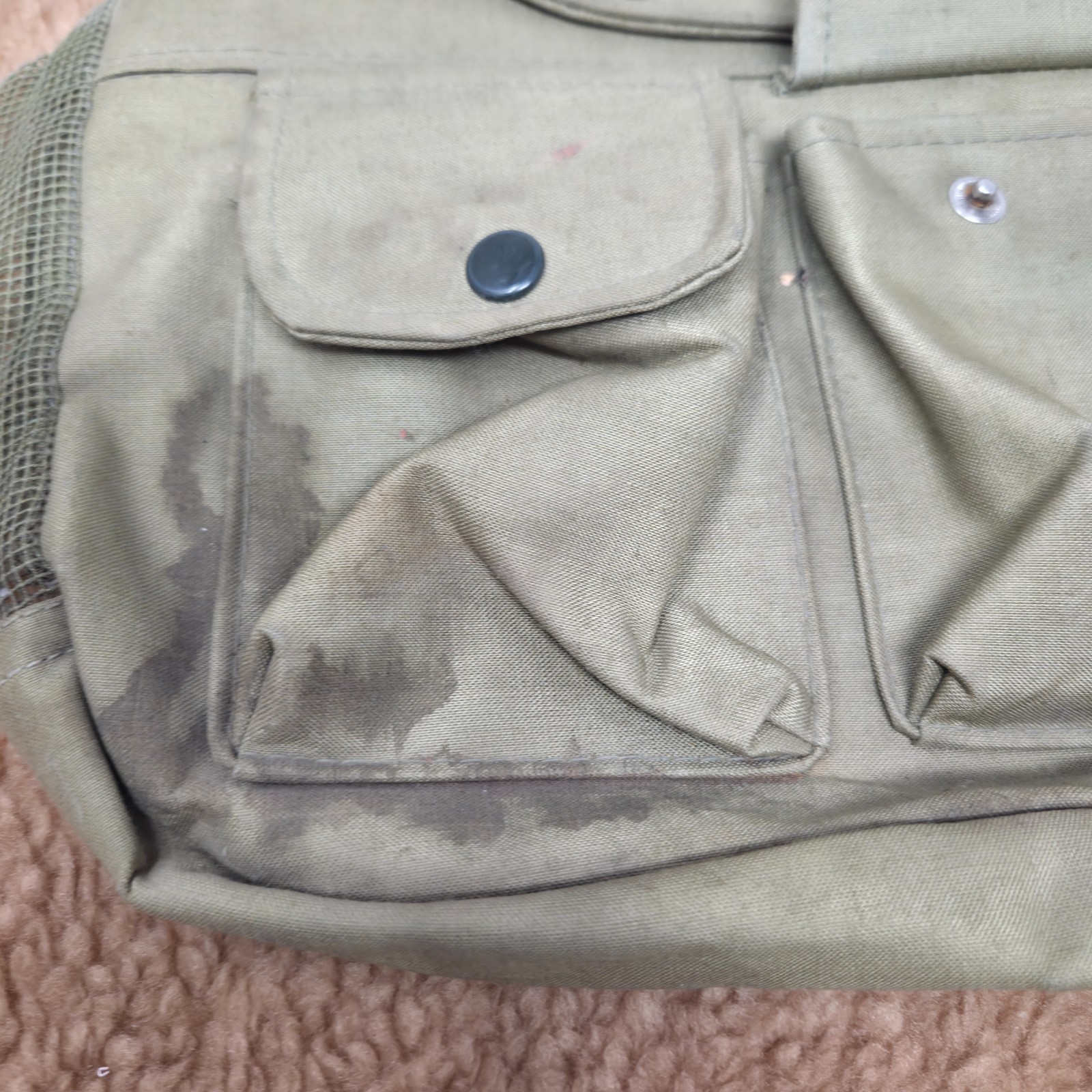 VTG Compac Green Fabric Fishing Shoulder Bag – 60s 70s FLAW Look Read Rare