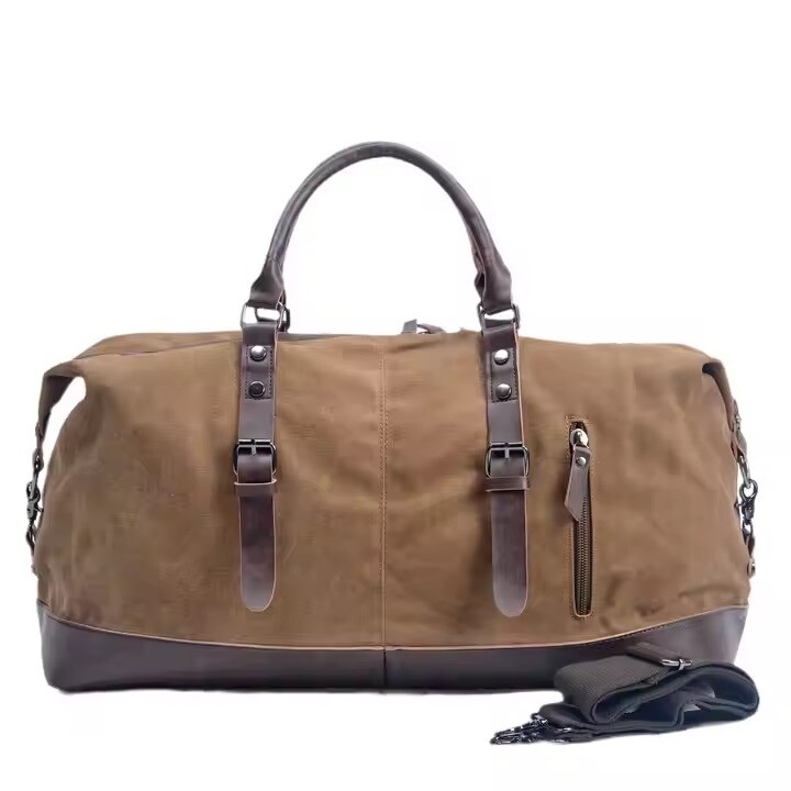 New Large Canvas Duffle Bag – Durable Travel / Weekender – Gift