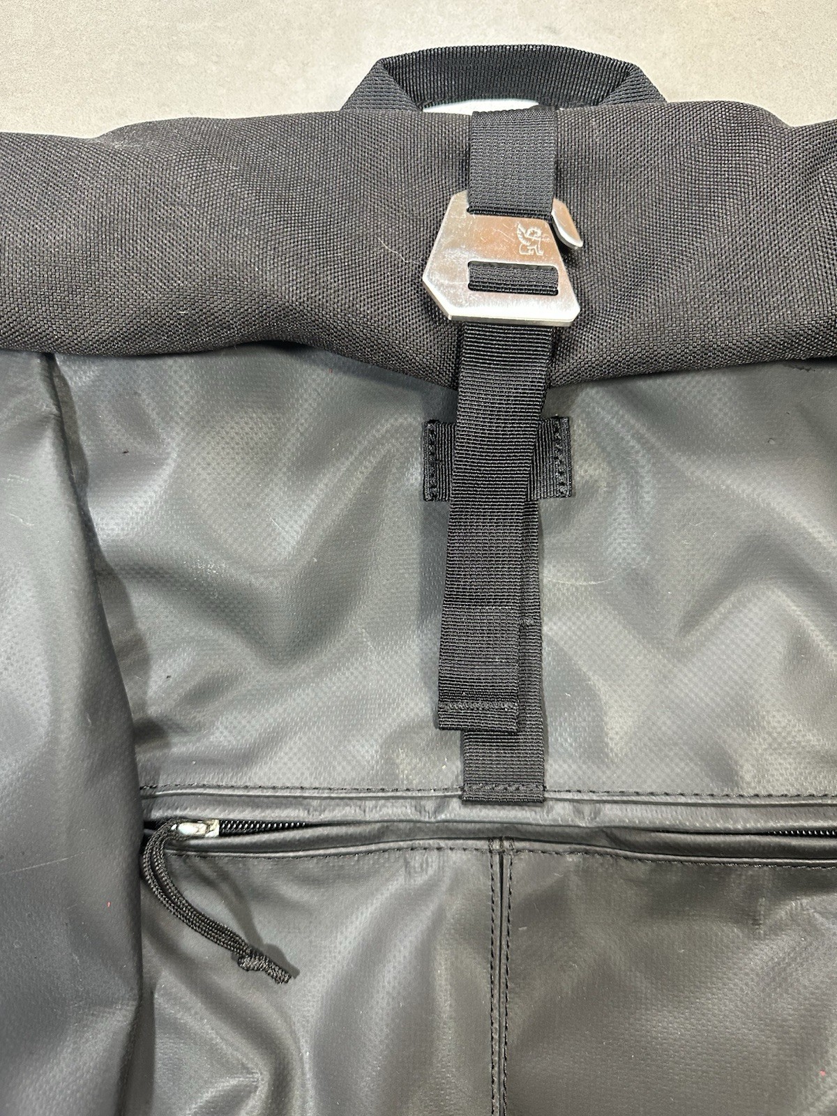 Chrome Industries Black Rolltop Backpack