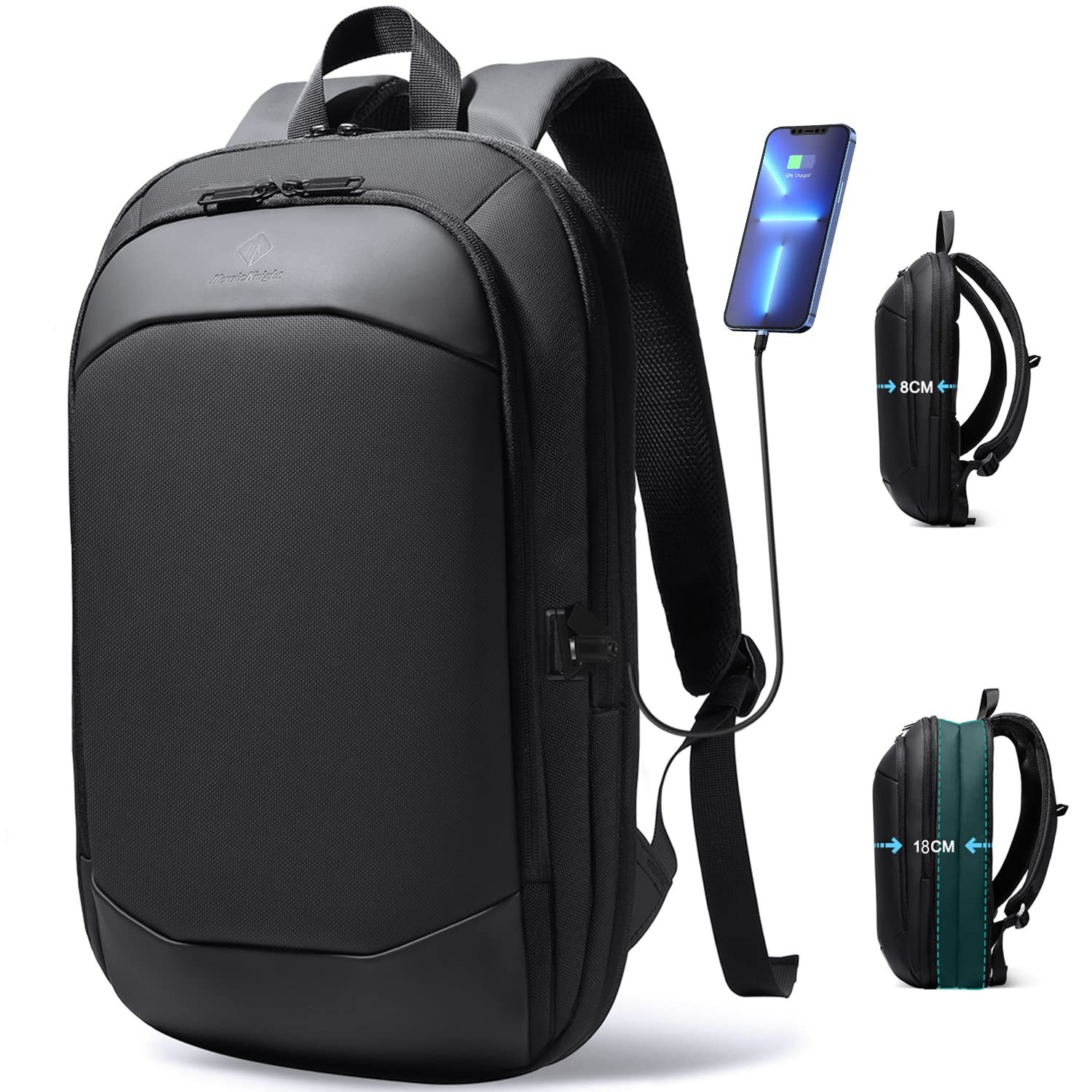 Business Backpack for Men 17 Inch,Slim & Expandable Waterproof Travel Laptop …