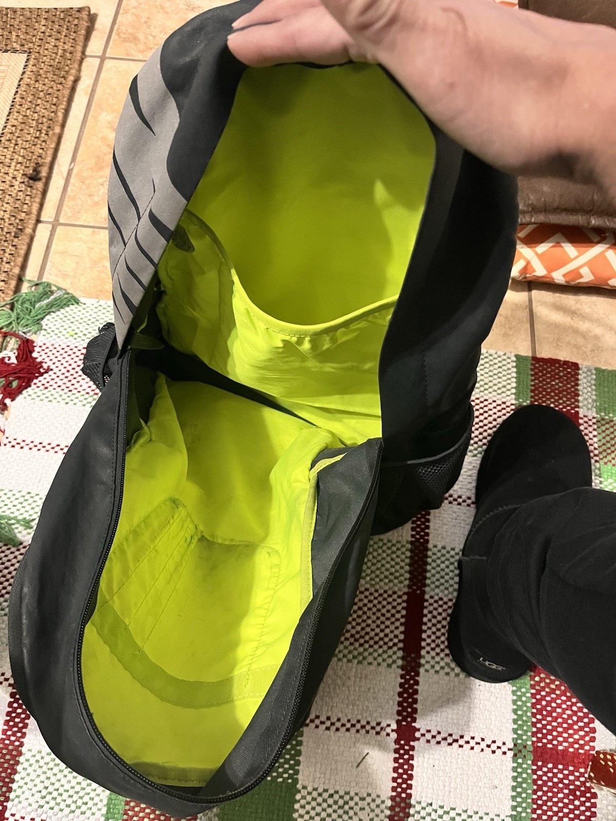 Nike Max Air Gray Large Backpack Unisex Pre-owned