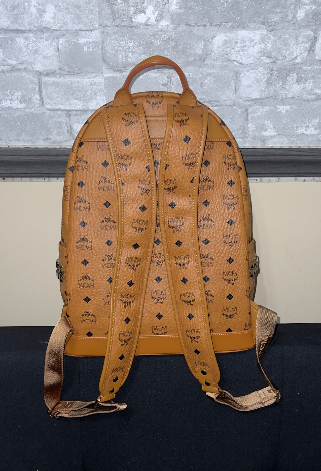 MCM Men’s Stark Medium Visetos Backpack