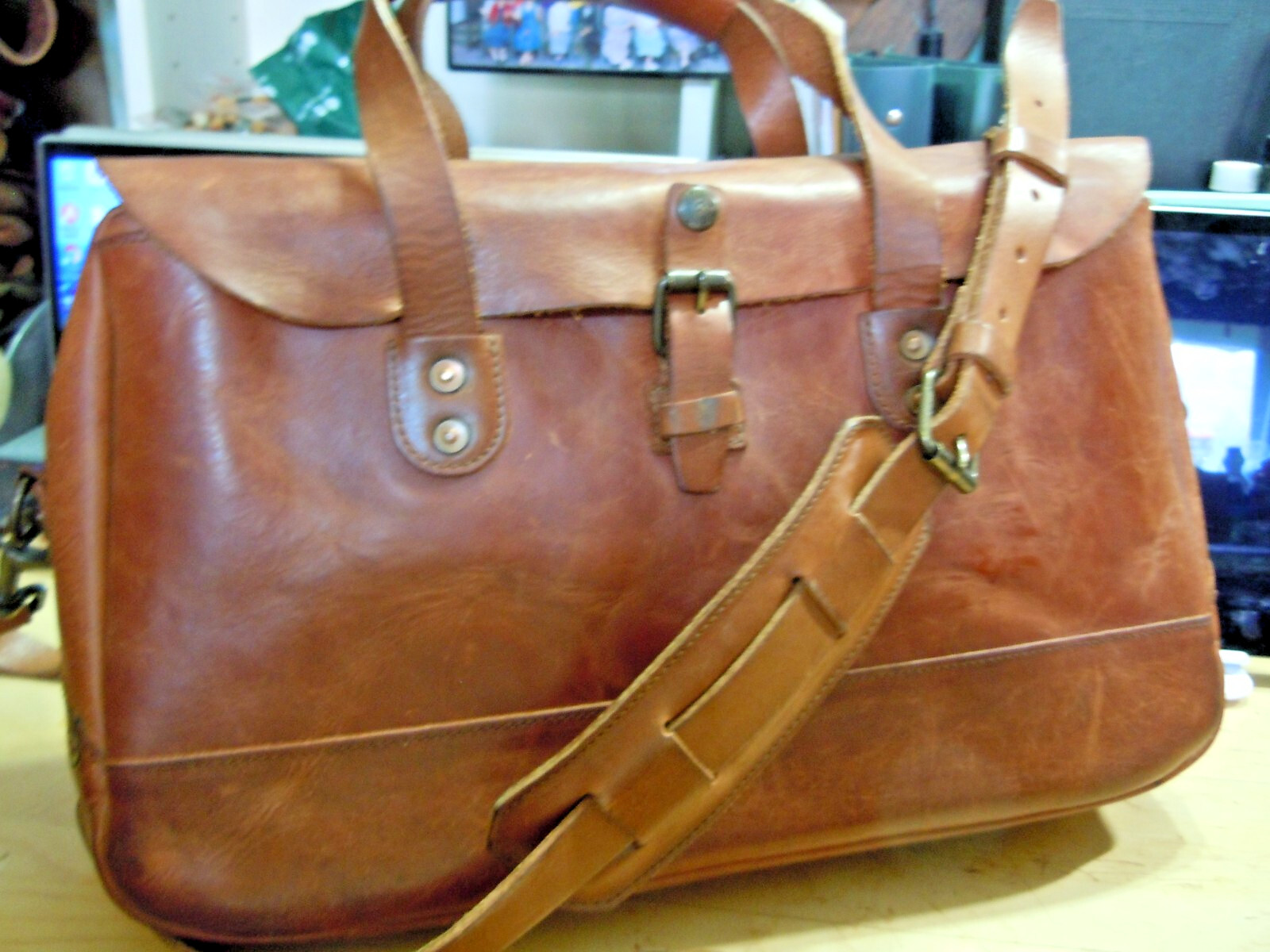 VTG Auth Whipping Post WP Standard Bison Concealed Carry Briefcase USA #2
