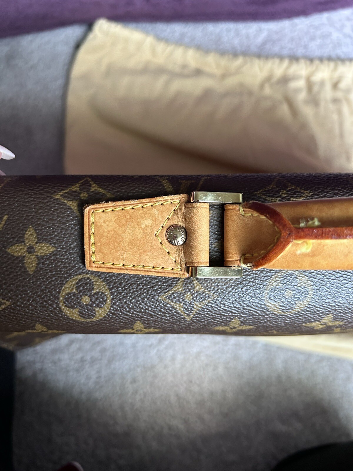 Louis Vuitton Robusto Briefcase Monogram Canvas Brown M53027 w/ Keys Authentic