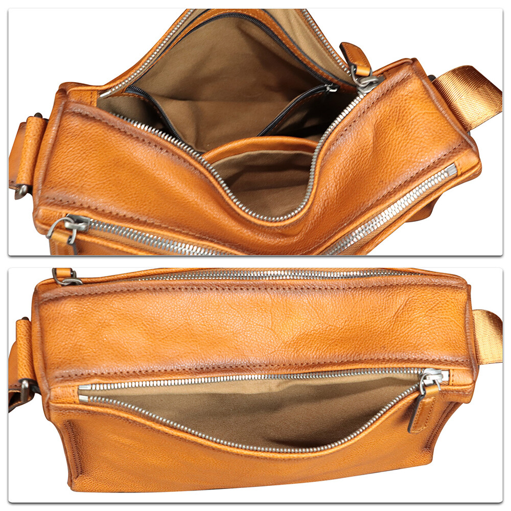 Genuine Leather Purses and Shoulder Bag for Men Women Crossbody Crossbody Bag