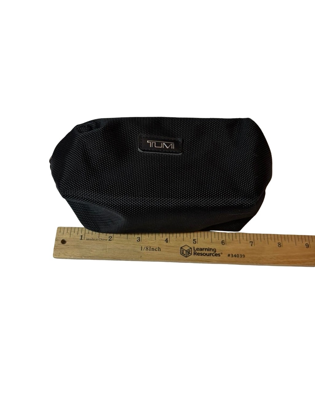 TUMI for Delta Black Ballistic Nylon Travel Amenity Toiletry Cosmetic Pouch