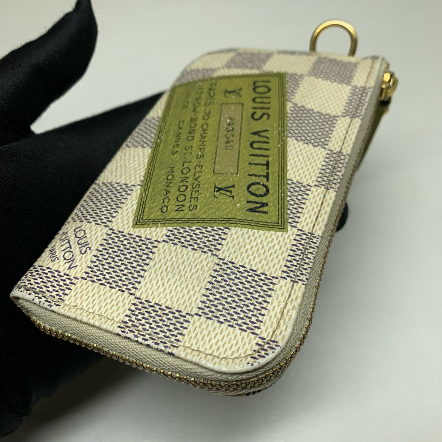 Louis Vuitton Pre-Owned Authentic – Coin Purse White N63085 14×8×1cm Canvas