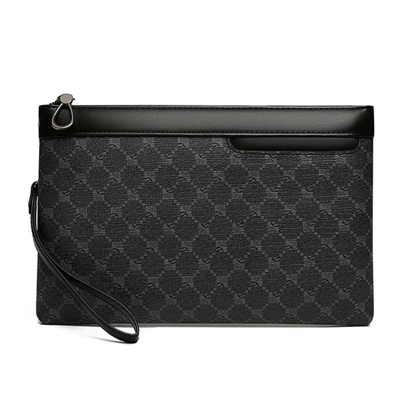 Luxury Designer Business Men Day Clutch High Quality PU Leather Money Pouch Bag