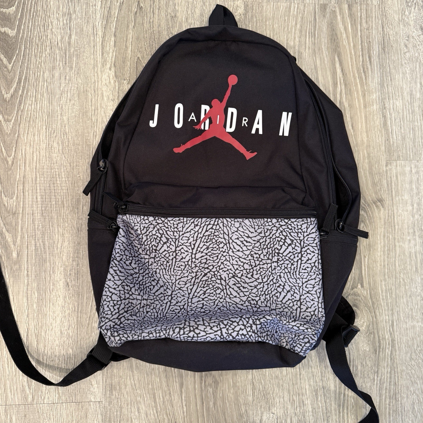 Nike Air Jordan Jumpman Backpack Black 13” Laptop Black Elephant Print