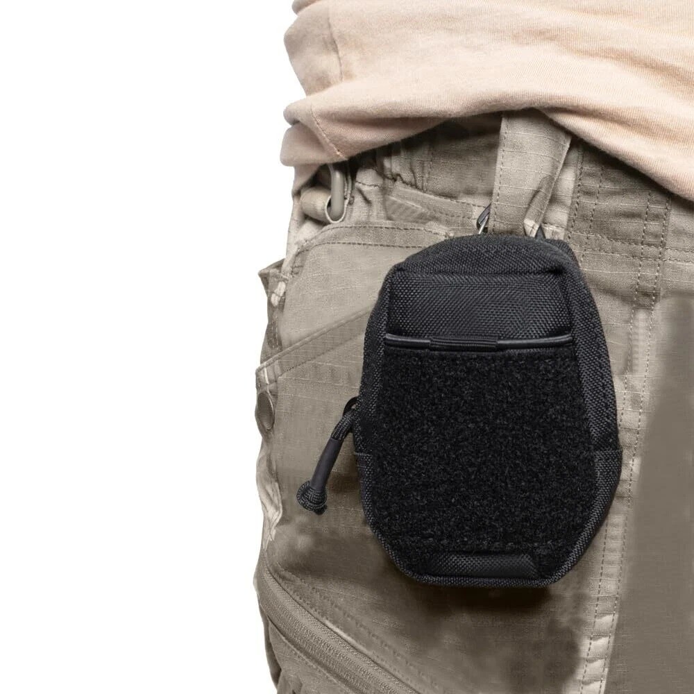 Tactical Mini Wallet Molle EDC Pouch Small Coin Purses Bag Key Storage Waist Bag