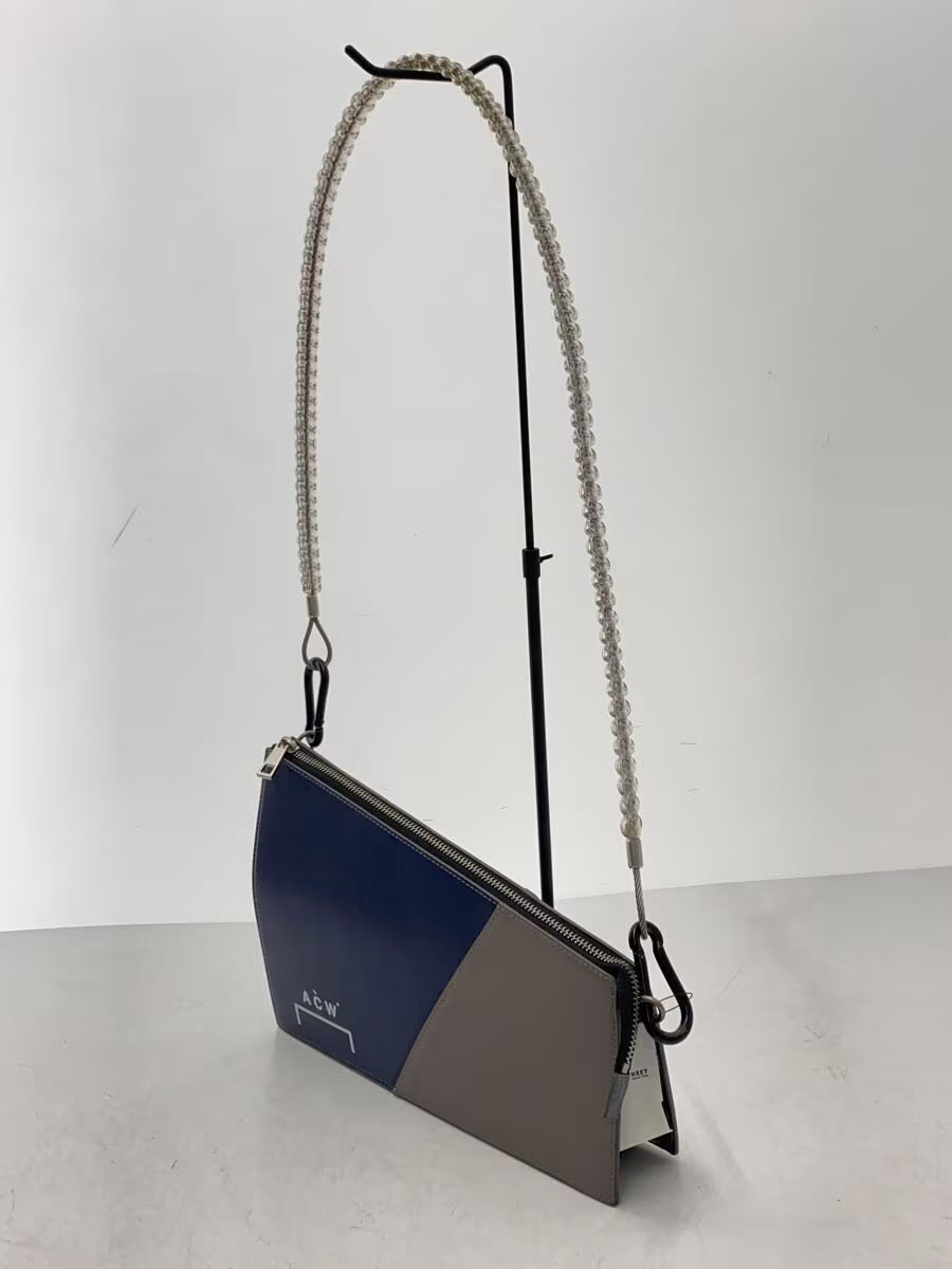 Other Brands A-Cold-Wall Leather Shoulder Bag BLU