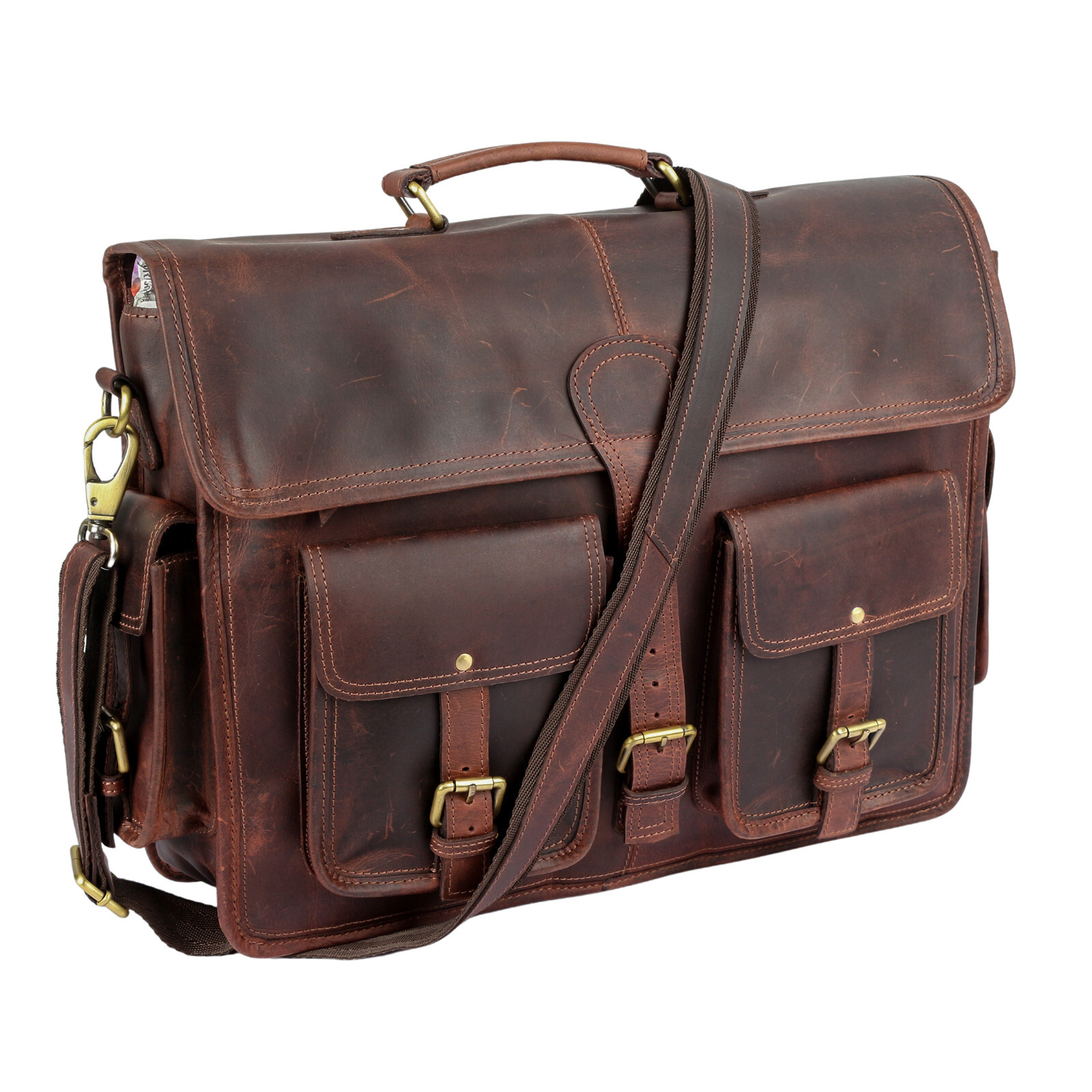 Leather Briefcase Laptop Messenger bag best computer satchel Handmade Bags