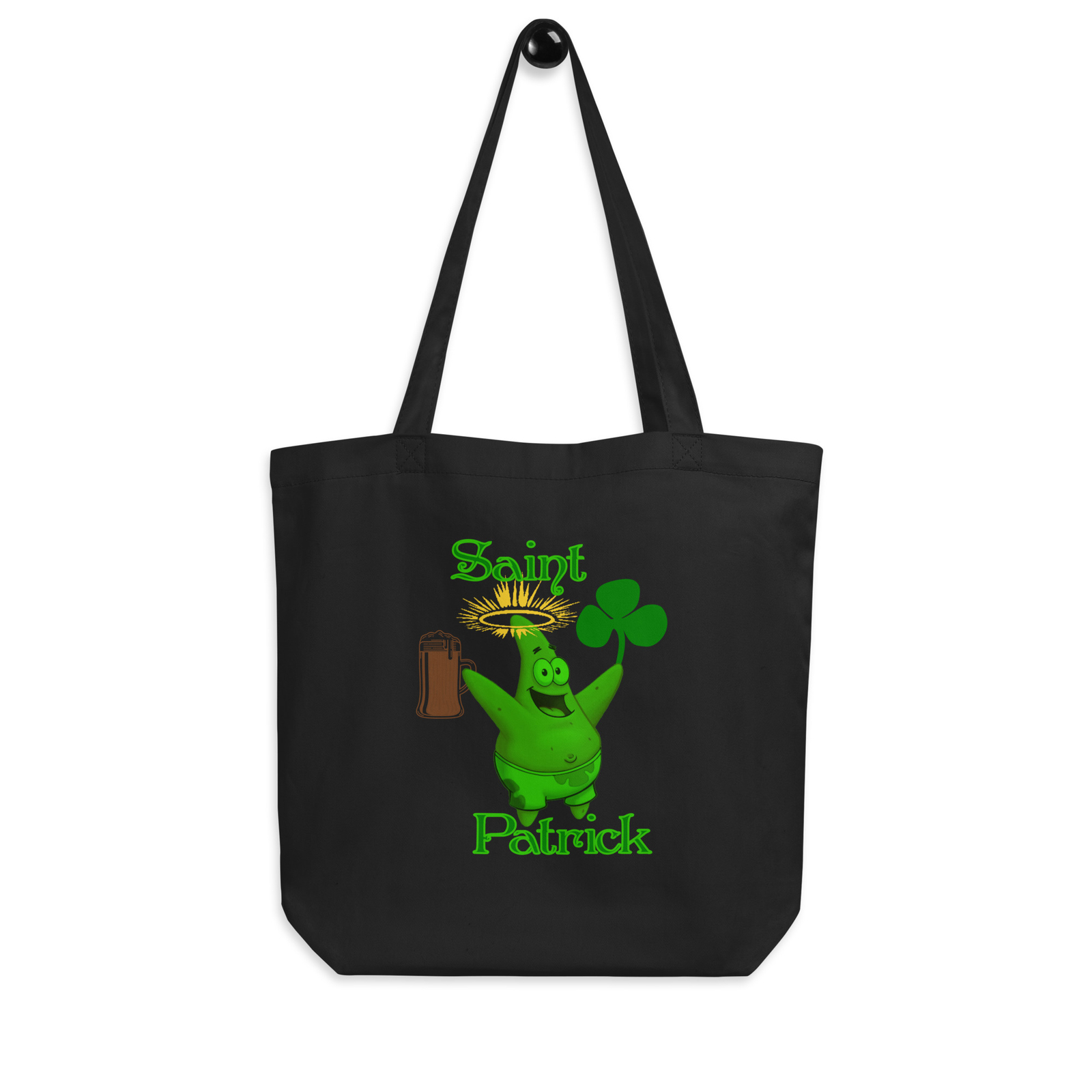“Saint Patrick” Eco Tote Bag Funny Star Ireland Irish Erin March 17 Fan Art