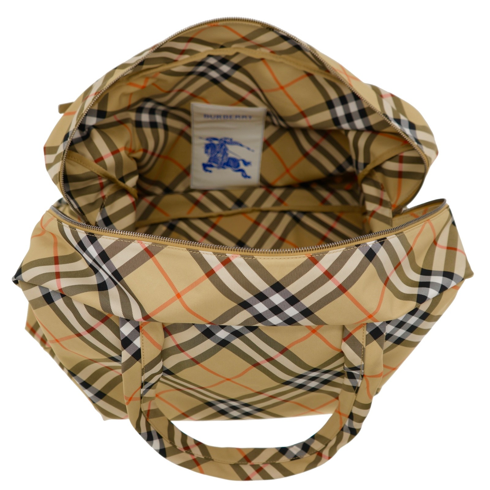 Burberry Classics Weekender Duffle Bag Large Check Canvas New