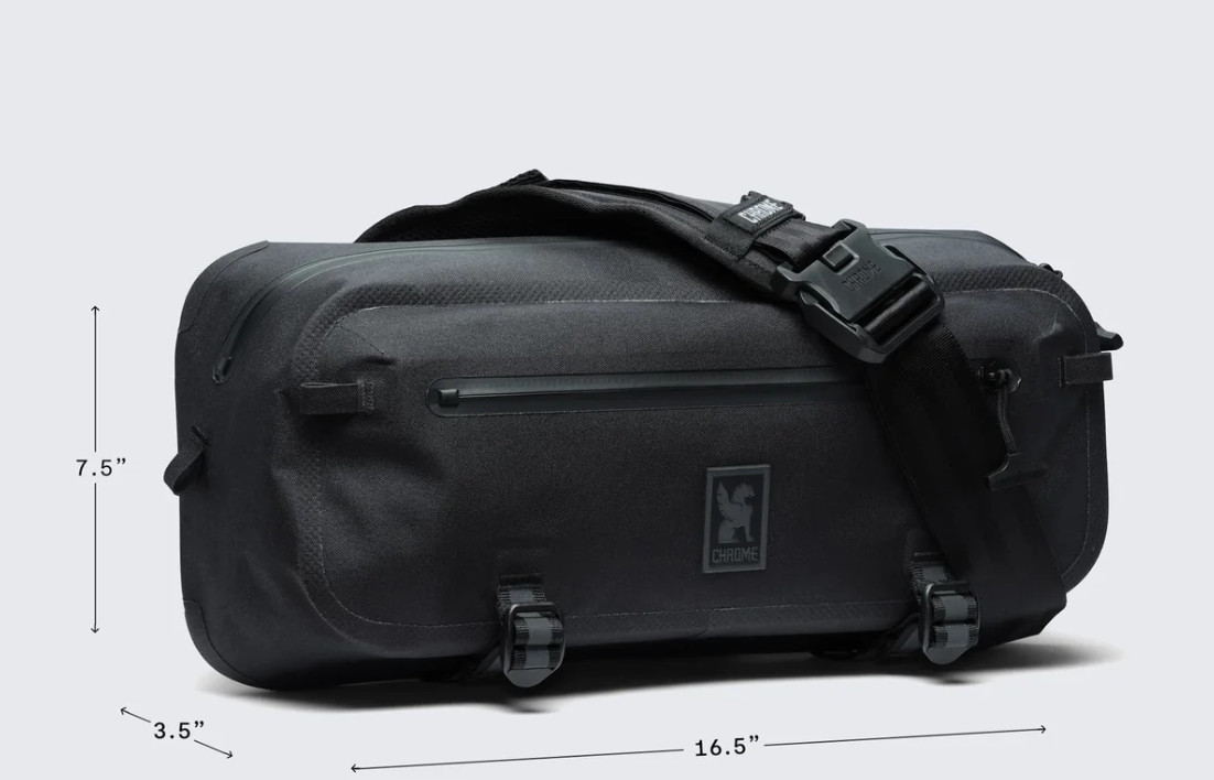 CHROME Industries Kadet WP 9 Liter Adjustable Black Waterproof