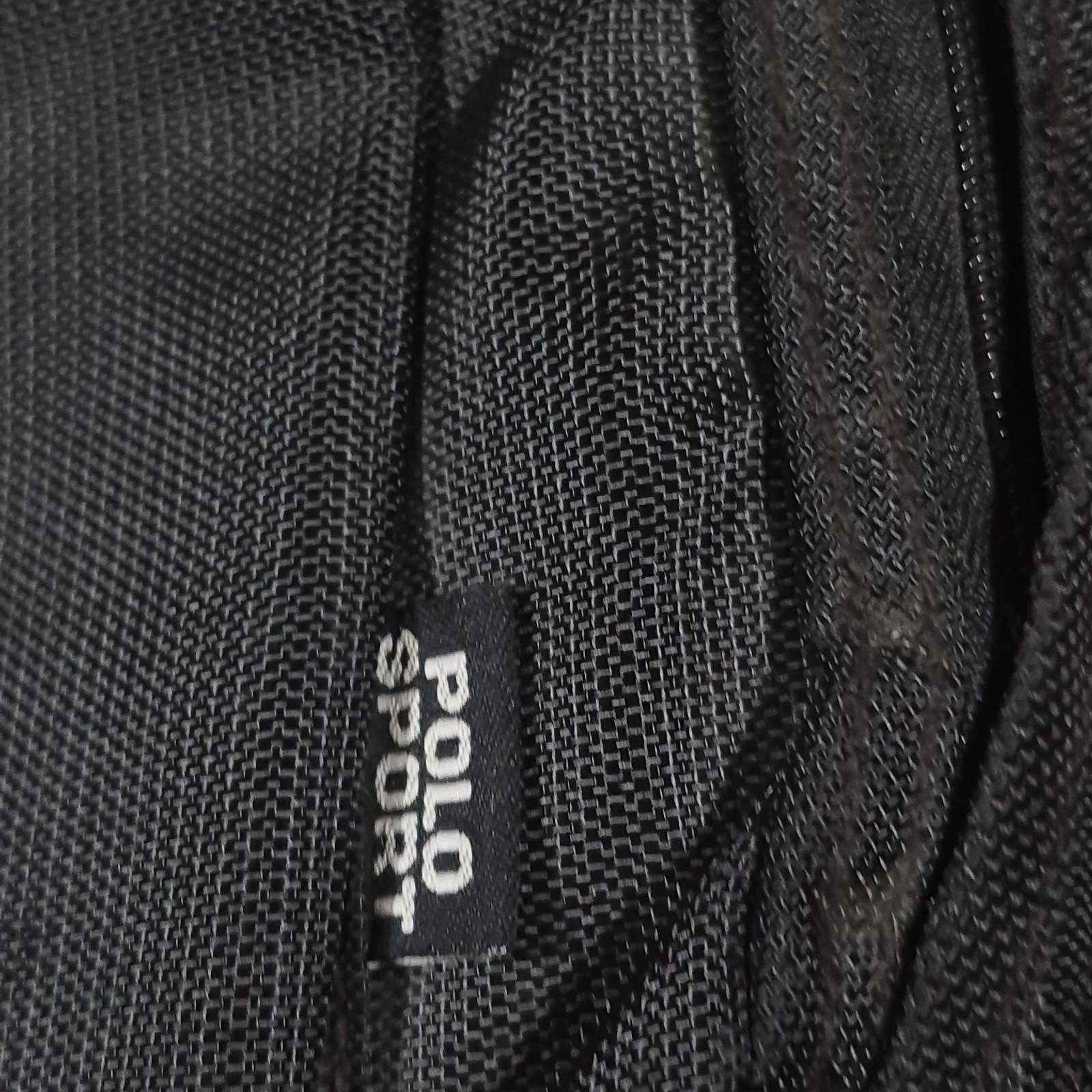 Vintage Polo Sport Ralph Lauren Navy Backpack USA Flag Logo 90s Nylon