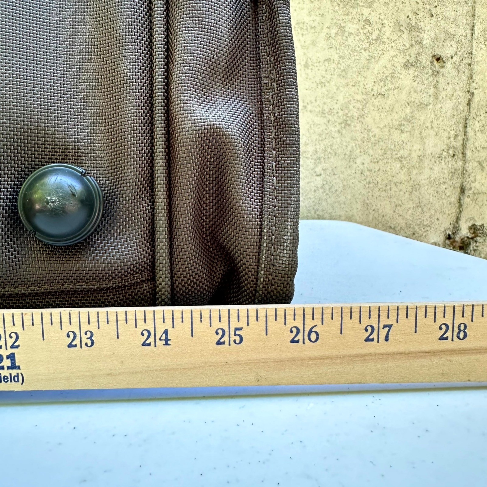 Tumi Large Duffel Bag Alpha Ballistic Nylon Green Travel Weekender Monogrammed