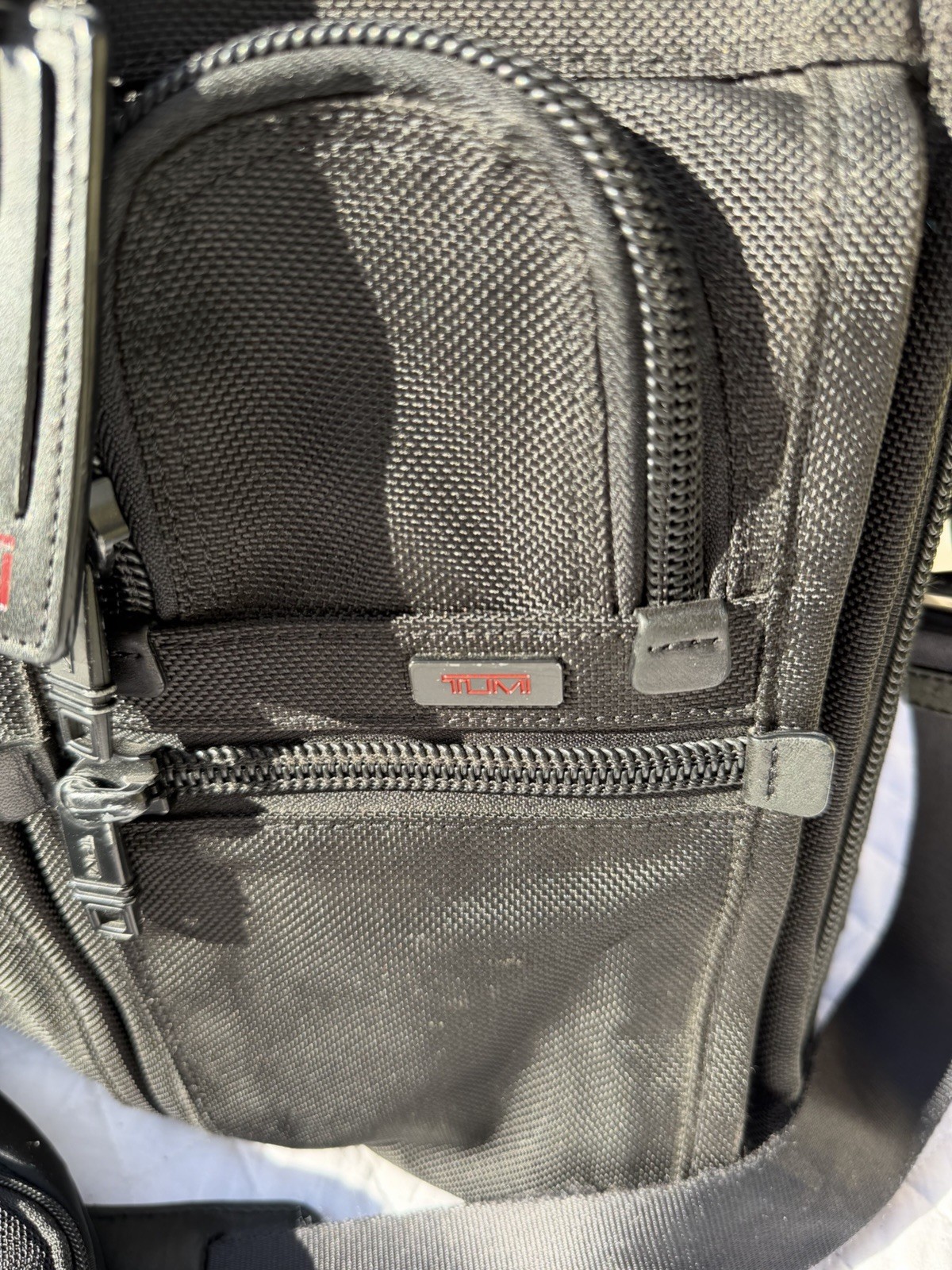 TUMI Alpha 17″ Business Briefcase Bag Black 26114DH W/Tech Accessory Pouch Case