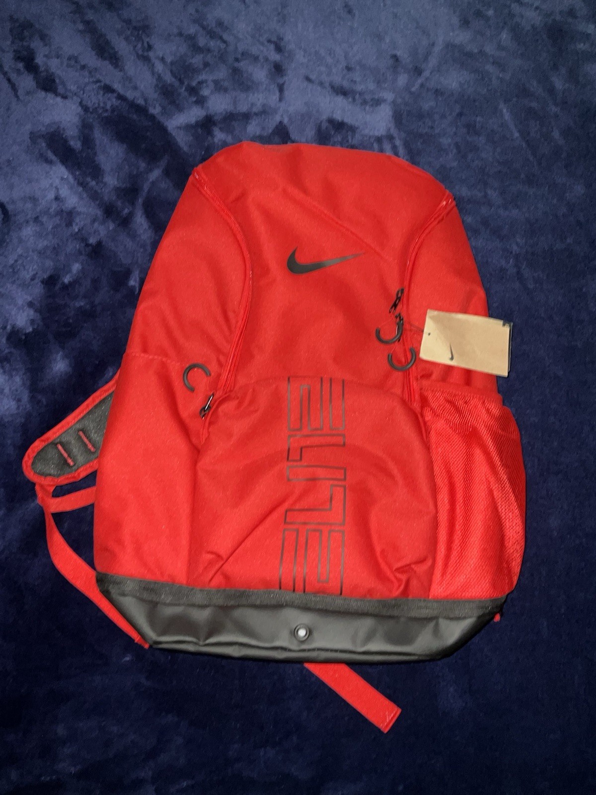 Nike Varsity Elite Backpack University Red Black Bubble Strap Basketball Bag