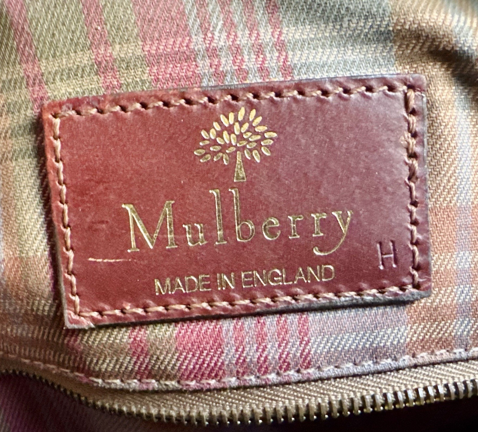 Mulberry Large Scotchgrain & Leather Mens Unisex Crossbody Satchel Messenger Bag