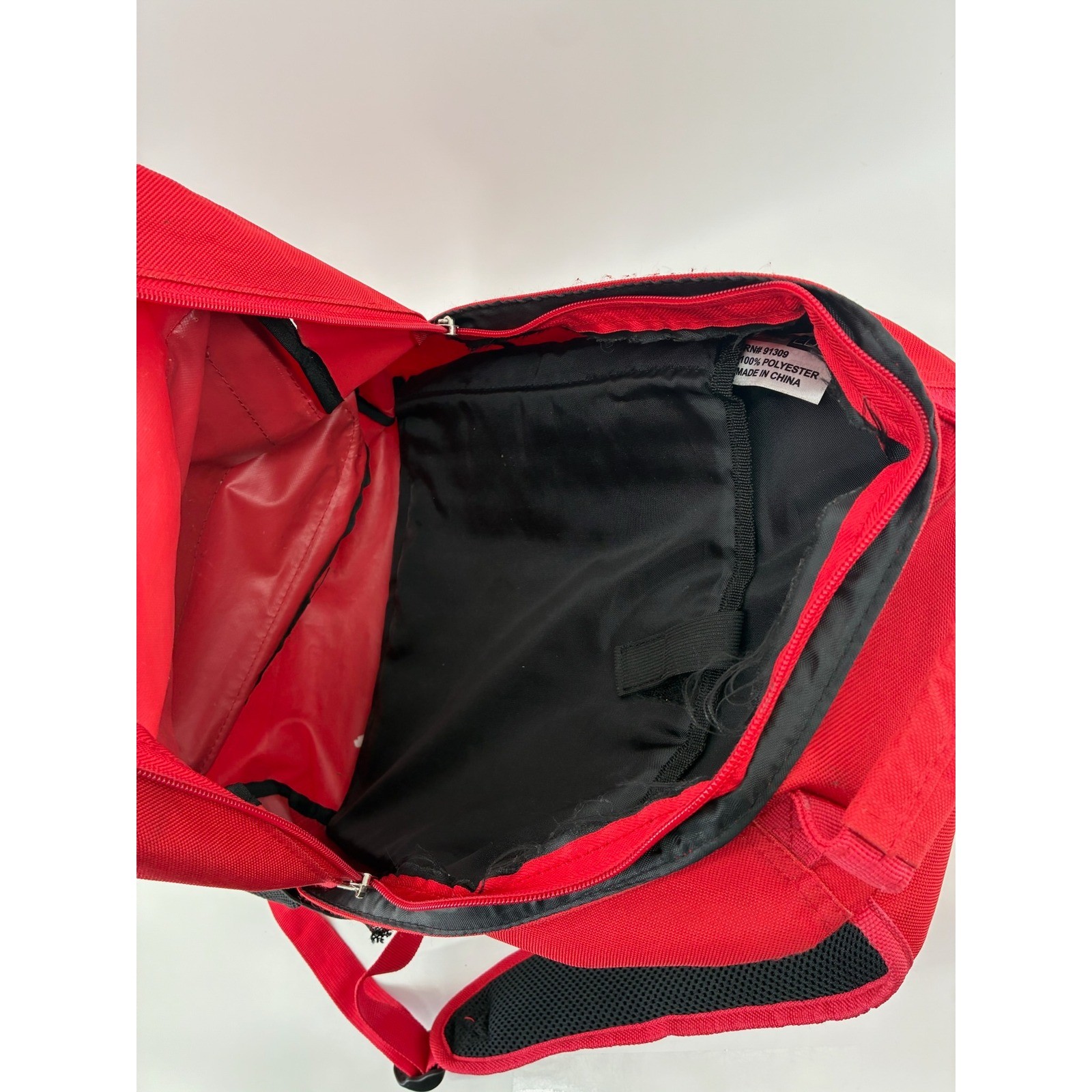 Swisher Sweets Artist Project Backpack Red Canvas Embroidered Promo Bag Pocket