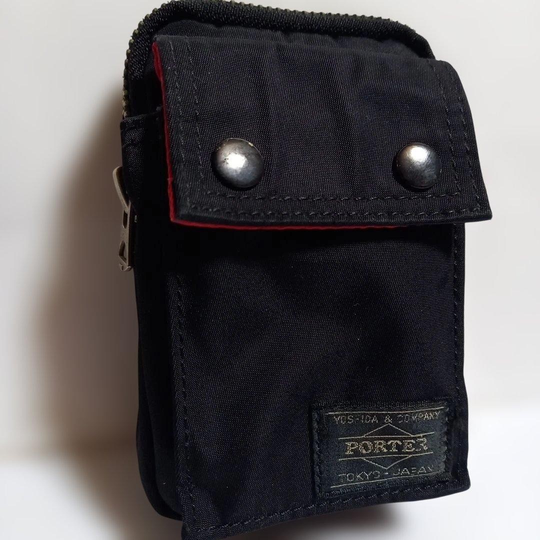 Porter Limited Edition Elfine Mobile Pouch Black Men Rare yoshida kaban Model Li