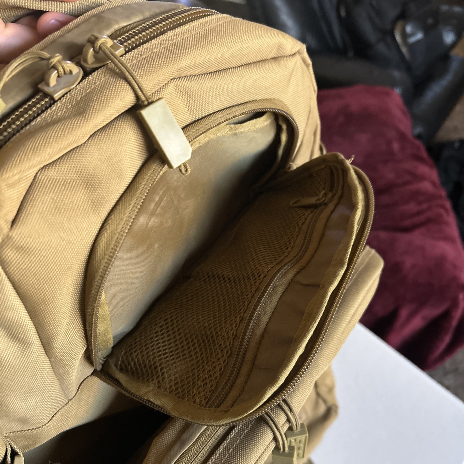 SOG Barrage Tactical Internal Frame Backpack 64.3-Liter Storage Coyote Tan