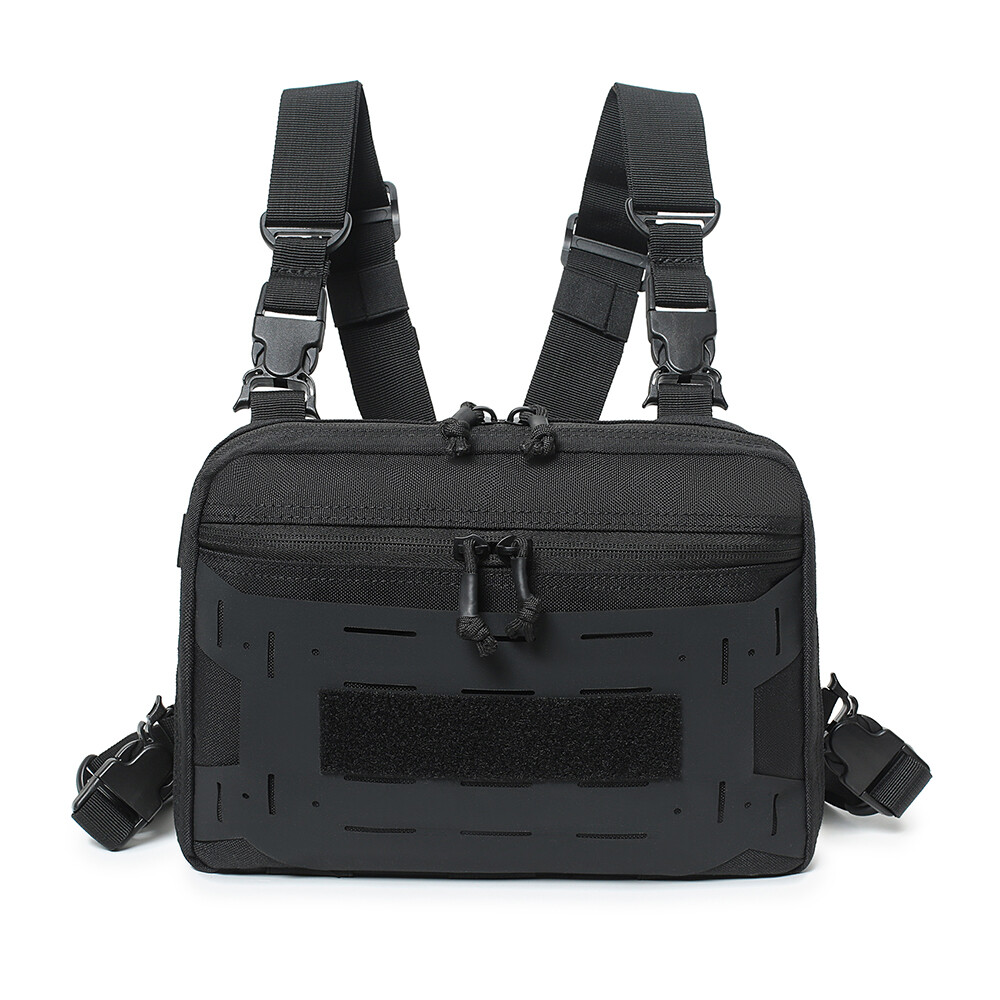Tactical Sports Combat Chest Rig Bags Front Pouch Recon Kit Pack Protective Vest