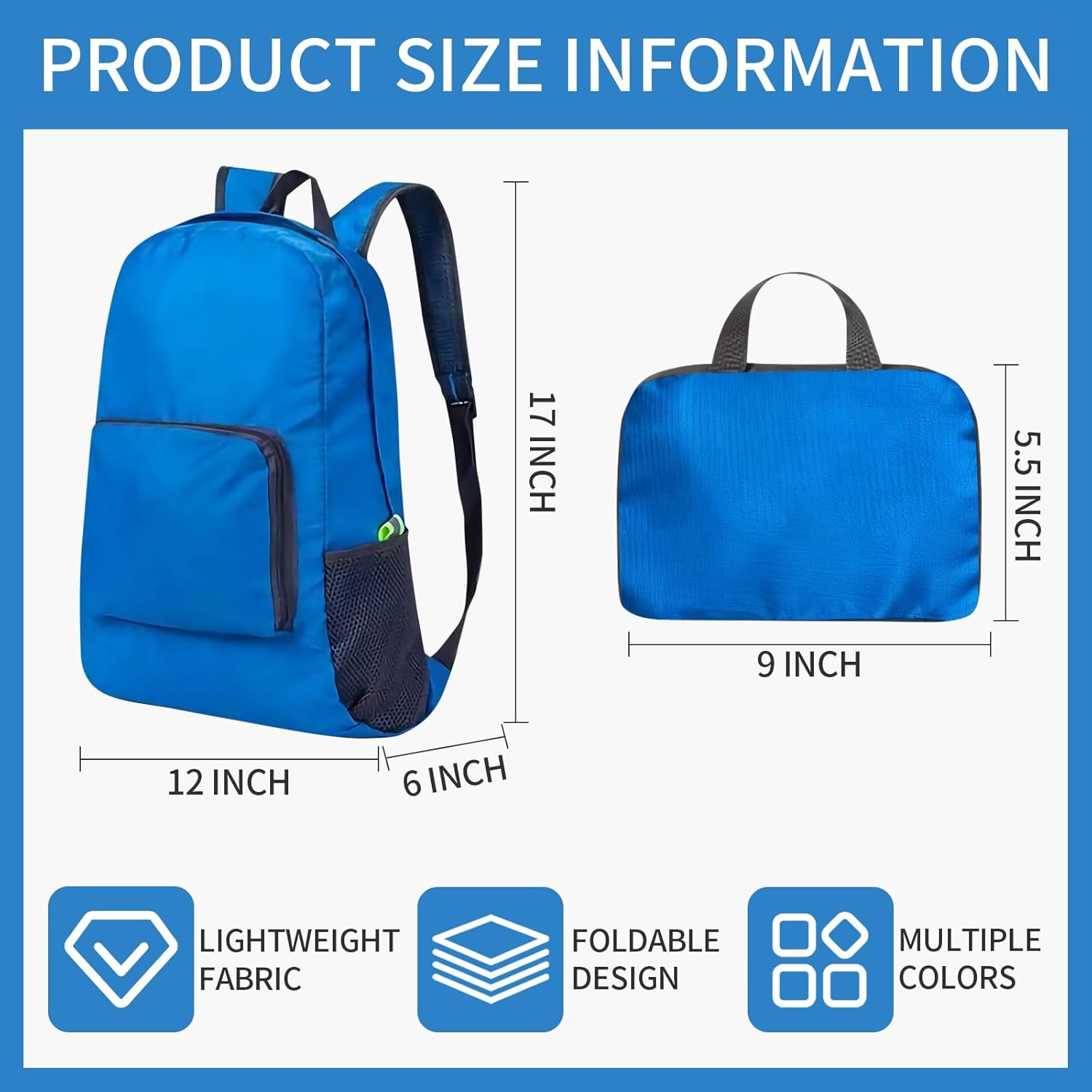 50 Pack Lightweight Foldable Backpacks – Perfect for Travel & Events
