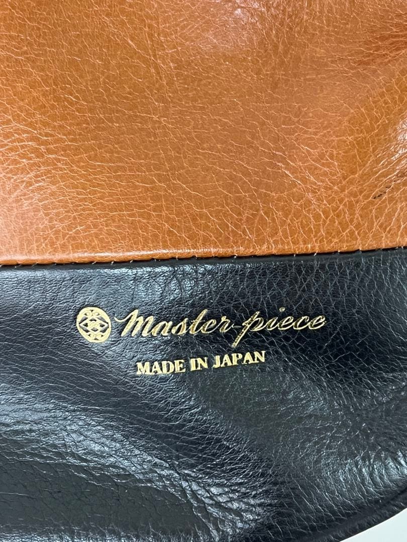Master-piece Shoulder Bag Japan Made Used Leather Approx 36cm x 24cm