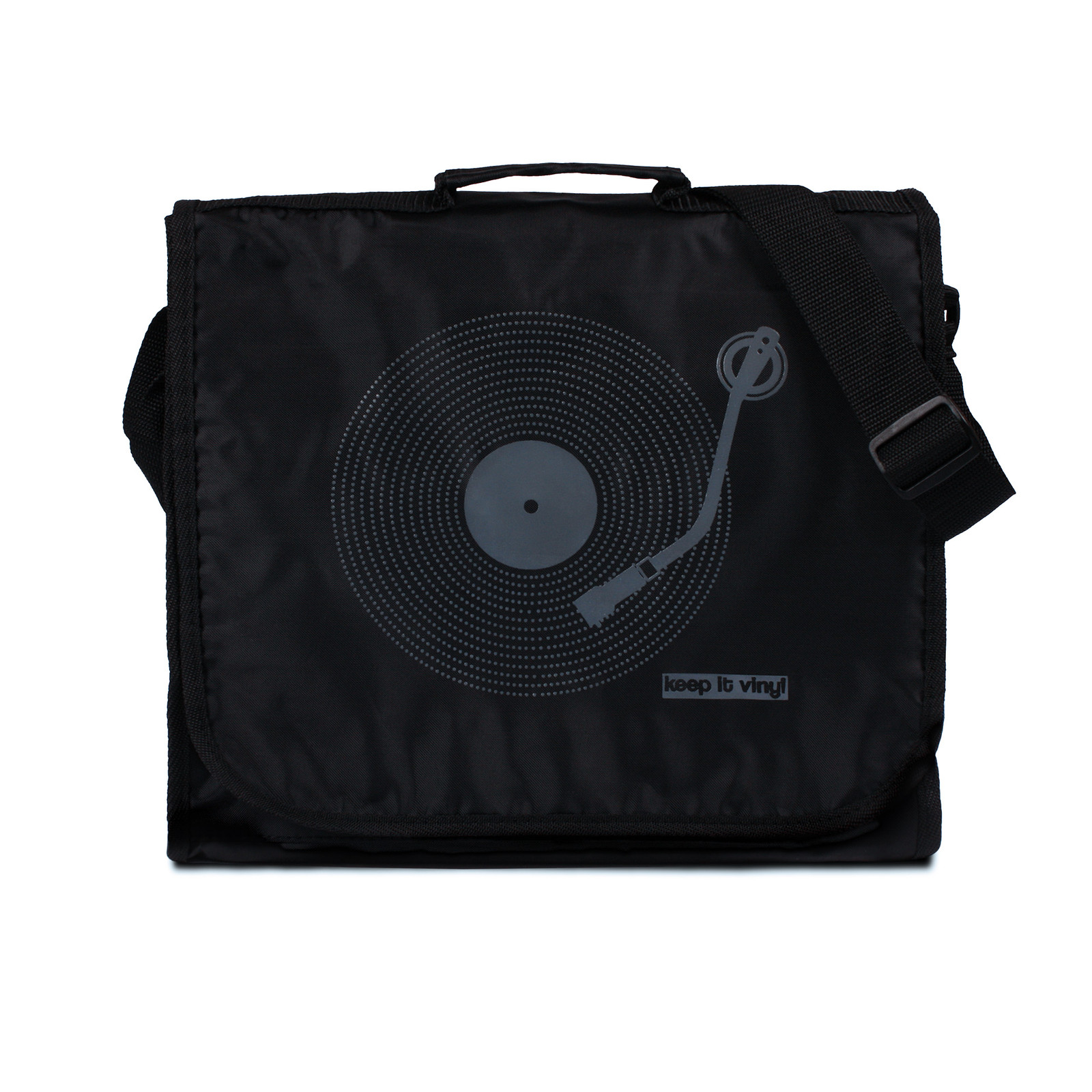 Keep It Vinyl Record Bag DJ Shoulder Record Cross Body LP Record Turntable Mens