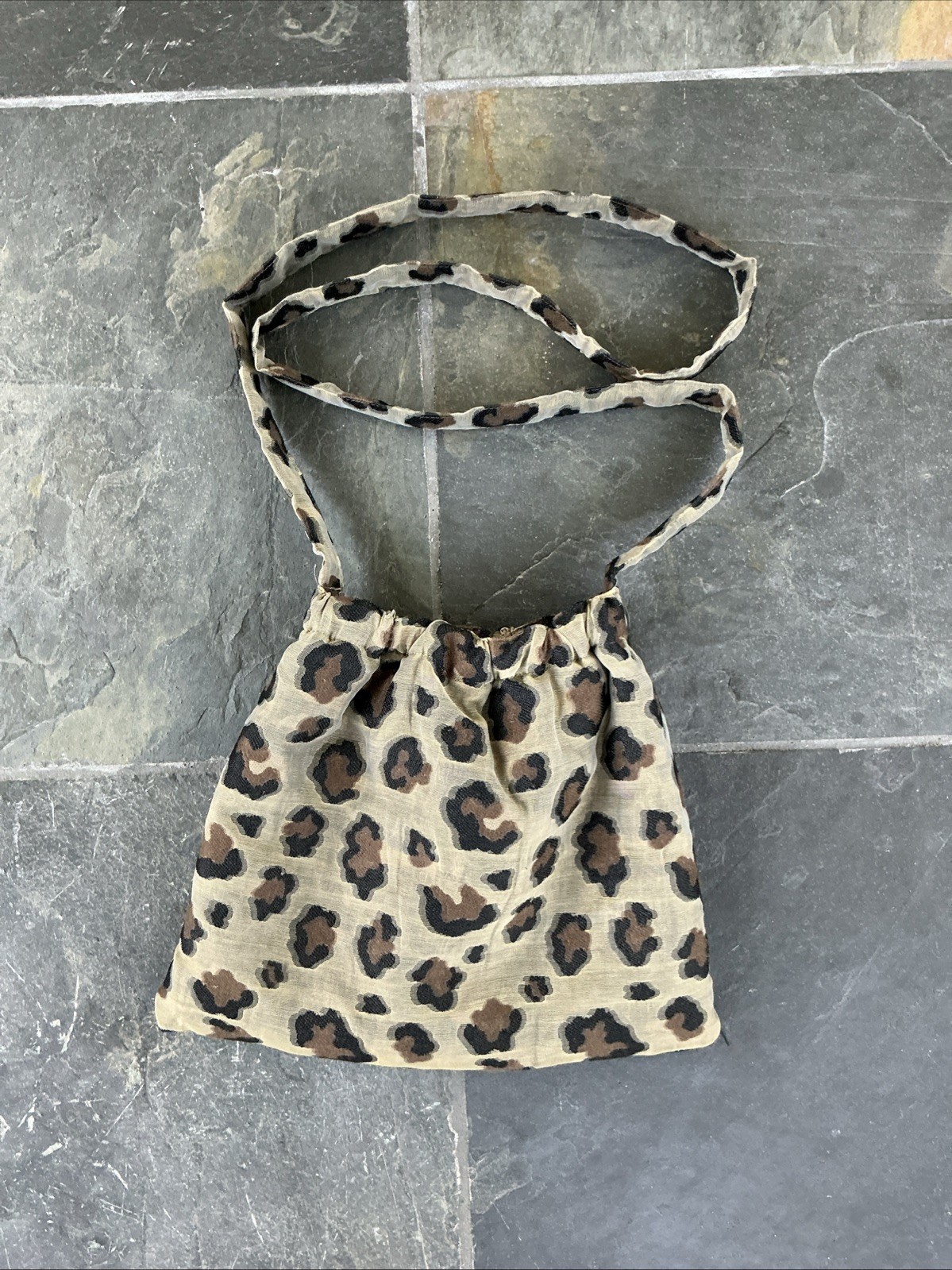 Needles Nepenthes Leopard Cheetah Sling Shoulder Crossbody Bag Small Japan Print